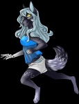 anthro blind blush clothing disability female glowing looking_at_viewer running solo spots tail translucent translucent_clothing o-kaeaskavi-o morpheuskibbe in-ka canid canine canis fennec_fox fox hybrid mammal true_fox wolf alpha_channel