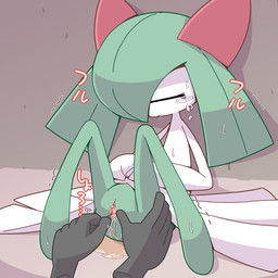 anus bodily_fluids clitoral_hood cotton_swab crying disembodied_hand duo female female_focus female_humanoid female_penetrated genital_fluids genitals grey_body humanoid_focus humanoid_penetrated inner_labia leaning_on_wall multicolored_body onomatopoeia penetration red_eyes sex sex_toy shaking sitting sitting_on_ground slim slim_female slim_humanoid solo_focus sound_effects spread_vulva spreading tears text three-quarter_view toying_partner tremble_lines trembling two_tone_body urethra urine vaginal vaginal_penetration vulva wetting white_body crepix nintendo pokemon generation_3_pokemon humanoid kirlia pokemon_(species) 1:1 2021 cel_shading digital_drawing_(artwork) digital_media_(artwork) japanese_text shaded