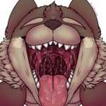 1:1 anthro bodily_fluids digital_media_(artwork) imminent_vore isaiah_the_otto looking_into_mouth male male_pred mammal mouth_shot mustelid open_mouth otter prey_pov saliva solo teeth tongue tongue_out uvula violet_vore