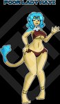 alpha_channel anklet anthro blue_body blue_fur bracelet breasts clothed clothing diamond_grenadier female frilly frilly_clothing fur gem gemstones generation_5_pokemon gold_(metal) gold_jewelry haplorhine jewelry mammal medium_breasts monkey neck_floof nintendo pokemon pokemon_(species) primate red_eyes simipour skimpy solo two_piece_swimsuit