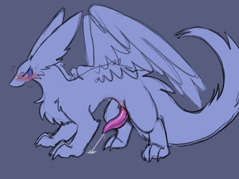 animal_genitalia animal_penis blue_eyes blush bodily_fluids cetacean_genitalia cetacean_penis embarrassed feral fur genital_fluids genitals glistening glistening_genitalia glistening_penis looking_down looking_down_at_genitalia male peeing penis pink_penis quadruped simple_eyes sweat_emanata tapering_penis urine urine_stream white_body white_fur wings conditional_dnp delphoxiscool mythology dragon furred_dragon furred_scalie mythological_creature mythological_scalie scalie 4:3 hi_res
