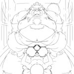 anthro balljob balls belly big_belly duo eye_scar facial_scar genitals huge_moobs kemono male male/male moobs nipples overweight overweight_anthro overweight_male penis scar sigenoya takotyutyu lifewonders tokyo_afterschool_summoners gyobu_(tas) canid canine mammal raccoon_dog tanuki 2024 absurd_res hi_res sketch