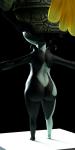 breasts butt female not_furry rear_view side_boob solo rendersafterdark nintendo the_legend_of_zelda twilight_princess midna humanoid twili 1:2 3d_(artwork) absurd_res digital_media_(artwork) hi_res unfinished