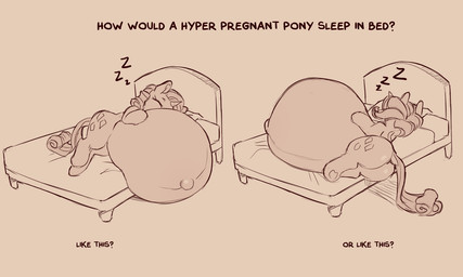 bed belly big_belly butt cutie_mark eyelashes eyes_closed female feral furniture hair hooves horn huge_belly hyper hyper_belly hyper_pregnancy on_bed onomatopoeia pregnant pregnant_female pregnant_feral quadruped sleeping solo sound_effects tail text thick_thighs unicorn_horn vowelless vowelless_sound_effect zzz cold-blooded-twilight friendship_is_magic hasbro my_little_pony mythology rarity_(mlp) equid equine mammal mythological_creature mythological_equine unicorn 5:3 english_text greyscale monochrome