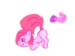 blue_eyes butt_slap cutie_mark female feral hair pink_hair simple_background slap solo spanking white_background snus-kun friendship_is_magic hasbro my_little_pony pinkamena_(mlp) pinkie_pie_(mlp) earth_pony equid equine horse mammal pony 2013 4:3 animated loop short_playtime