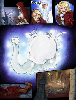 book candle clothing female feral jewelry melee_weapon pendant question_mark robe shield sword vore weapon voraciousmoga elden_ring fromsoftware roderika_(elden_ring) spirit_caller_snail_(elden_ring) gastropod human mammal mollusk snail digital_media_(artwork)