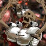 angry armor bone not_furry parody screaming shoulder_cannon skeleton solo text epilepsy_warning unknown_artist doom_(series) id_software masters_of_the_universe mattel microsoft revenant revenant_(doom) undead 1:1 animated english_text high_framerate loop meme short_playtime source_request