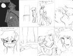 2013 applejack_(mlp) bestiality black_and_white chair clothing comic cutie_mark dialogue dj-black-n-white duo earth_pony english_text equid equine erection eyes_closed female female_on_human feral freckles friendship_is_magic furniture genitals hair hasbro horse human human_on_feral inside interspecies kissing male male_on_feral mammal monochrome my_little_pony penis pony sketch text