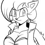 anthro breasts cleavage clothed clothing female fur hair looking_at_viewer open_clothing open_topwear open_vest solo style_emulation topwear vest saltcore archie_comics sega sonic_the_hedgehog_(archie) sonic_the_hedgehog_(comics) sonic_the_hedgehog_(series) sally_acorn chipmunk ground_squirrel mammal rodent sciurid 1:1 2011 monochrome