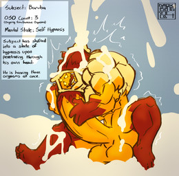 3_eyes 4_fingers 4_toes abs all_the_way_through balls barazoku big_muscles bodily_fluids cum cum_on_arm cum_on_balls cum_on_body cum_on_head cum_on_leg cum_on_penis drooling erection excessive_cum excessive_genital_fluids feet fingers genital_fluids genitals glans goo_penis head_penetration humanoid_genitalia humanoid_on_humanoid humanoid_penetrated humanoid_penetrating humanoid_penetrating_humanoid humanoid_penis male male/male male_humanoid multi_eye multicolored_body muscular muscular_humanoid not_furry orange_arms orange_balls orange_legs orange_penis orgasm pecs penetration penile penile_penetration penis penis_in_slime red_feet red_fingers red_hands red_penis red_toes saliva self_hypnosis sex shaking simultaneous_orgasms text toes trembling yellow_chest yellow_glans yellow_head citrigoo baruba goo_creature goo_humanoid humanoid 2024 english_text