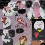 1:1 abdominal_bulge after_vore anthro asriel_dreemurr asriel_dreemurr_(god_form) bodily_fluids bone bones_in_feces boss_monster_(undertale) bovid bulge caprine clothing collar comic da~blueguy digestion digital_media_(artwork) disposal duo english_text eyes_closed feces fluffy frown heart_symbol inside_stomach internal licking looking_down male male/male male_pred male_prey mammal neck_bulge open_mouth oral_vore organs sad scatplay simple_background size_difference skull soul stomach stomach_acid swallowing teeth text throat tongue tongue_out undertale undertale_(series) vore