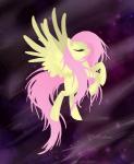 cutie_mark eyes_closed feathered_wings feathers female feral fur hair long_hair pink_hair solo spread_wings wings yellow_body yellow_feathers yellow_fur altohearts friendship_is_magic hasbro my_little_pony mythology fluttershy_(mlp) equid equine mammal mythological_creature mythological_equine pegasus 2014