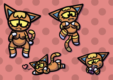 anthro big_sister_villager bodily_fluids cum cum_on_face dotted_background fellatio female genital_fluids male male/female multiple_poses nude oral pattern_background penile pose sex simple_background solo maskedfurry animal_crossing nintendo katt_(animal_crossing) domestic_cat felid feline felis mammal absurd_res hi_res