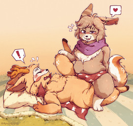 3_toes 4_fingers anthro anthro_on_anthro antlers bed_sheet bedding black_hooves blanket blue_bed_sheet blue_blanket blush blush_lines brown_body brown_ear brown_fur brown_horn buckteeth bulge cape cape_only clothed clothing cowgirl_position cute_fangs detailed_background dipstick_ears dipstick_tail duo ear_markings ear_piercing ear_ring embarrassed embarrassed_male erection erection_under_clothing exclamation_point facial_tuft fangs feet fingers from_front_position fur fur_markings fur_tuft gloves_(marking) gradient_background grass halftone_background hands_behind_back happy head_tuft heart_symbol hooves horn iconography inner_ear_fluff leg_grab leg_markings lying male male/male male_anthro markings mask mask_only masked_male mostly_nude motion_lines multicolored_ears narrowed_eyes neck_tuft nude nude_anthro nude_male on_bottom on_top one_ear_up orange_body orange_ear orange_fur orange_tail partially_clothed pattern_background pattern_blanket paws piercing pillow pink_inner_ear plant purple_eyes raised_leg red_cape red_clothing red_underwear ring_piercing scarf semi-anthro sex simple_background sitting_on_another spread_legs spreading striped_blanket sweatdrop_(iconography) tail tail_markings teeth text toes tuft underwear white_bed_sheet white_blanket white_body white_cape white_clothing white_fur white_inner_ear_fluff white_markings white_mask white_tail white_underwear aphrodi1212 asian_mythology chinese_mythology east_asian_mythology fabulous_beasts fenz_(studio) mythology sibuxiang_the_deer_(fabulous_beasts) tuye_(fabulous_beasts) canid canine deer fox hare hybrid lagomorph leporid mammal moon_rabbit rabbit 2024 absurd_res artist_name digital_drawing_(artwork) digital_media_(artwork) halftone hi_res signature