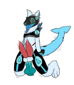 2_penises 3_fingers abdominal_bulge anal anal_penetration anthro balls bodily_fluids cum digitigrade dildo dildo_in_ass dildo_insertion erection fingers genital_fluids genitals kneeling machine male multi_genitalia multi_penis object_in_ass orgasm paws penetration penis precum sex_toy sex_toy_in_ass sex_toy_insertion shaking solo suction_cup_dildo tongue tongue_out vein veiny_penis meeowthwaash cypher_(meeowthwaash) aquatic fish hybrid protogen shark hi_res