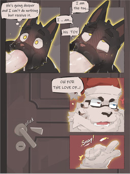age_difference anthro anthro_on_anthro anthro_penetrated anthro_penetrating anthro_penetrating_anthro beard biped blush christmas_clothing christmas_headwear clothing dialogue dominant dominant_male duo erection eyewear facial_hair fellatio fur genitals glasses hat headgear headwear holidays inside looking_pleasured magic male male/male male_penetrated male_penetrating male_penetrating_male mature_male mind_control older_male oral penetration penile penile_penetration penis santa_hat sex speech_bubble submissive submissive_male text white_body white_fur younger_male younger_penetrated gato_matero christmas frost_byte gato_matero_(character) santa_claus domestic_cat felid feline felis mammal pantherine tiger 2024 2025 comic english_text hi_res