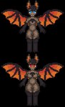 anthro breasts chest_tuft claws female male nude phantoms_curse tuft wings lunalyst bat mammal hi_res