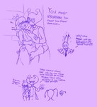 alien angry brother_(lore) butt butt_grab censored_text comic digital_media_(artwork) eyewear glasses gloved_hands group hand_on_butt hi_res humanoid ignis_vitae looking_pleasured male male/male rubbing scientist sibling_(lore) sketch thick_thighs trio vasdocor_09 wet_fingers