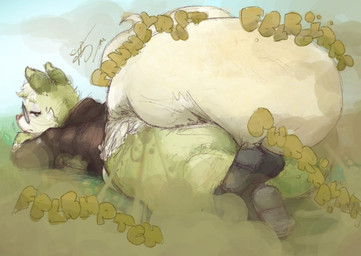 ambiguous_gender anthro big_diaper bodily_noises brown_fart_cloud clean_diaper diaper eyewear fart fart_cloud glasses green_fart_cloud lying on_front rear_view round_glasses solo sound_effects tail vowelless vowelless_sound_effect wearing_glasses anonymous_artist olive_(possumassss) american_opossum mammal marsupial virginia_opossum digital_media_(artwork) hi_res
