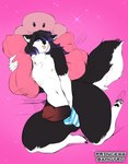 anthro big_penis clothed clothing femboy genitals male panties panties_down partially_clothed penis penis_poking_out pillow solo thick_thighs tongue tongue_out underwear underwear_down princess_samoyed kino_strife canid canine canis domestic_dog husky mammal nordic_sled_dog siberian_husky spitz absurd_res hi_res