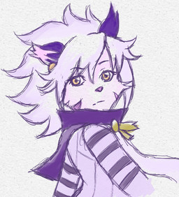 anthro simple_background solo stare white_background unknown_artist cyberconnect2 little_tail_bronx solatorobo elh_melizee domestic_cat felid feline felineko felis mammal source_request