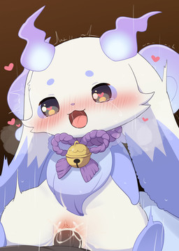 blush bodily_fluids cum duo female front_view fur genital_fluids genitals male male/female open_mouth penetration penile penile_penetration penis pupils saliva sex smile solo_focus thick_thighs vaginal vaginal_penetration vulva white_body white_fur 0227 nijisanji vtuber lunlun_(nijisanji) mammal absurd_res hi_res