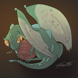 coin feral forked_tongue micro pupils slit_pupils solo tail tongue tongue_out wings taklayyankovic mythology dragon mythological_creature mythological_scalie scalie 1:1 2015