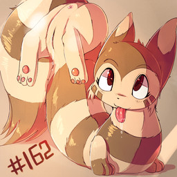 anus blush bodily_fluids brown_body brown_fur drooling female female_feral feral flexible fur genitals humanoid_genitalia humanoid_vulva lying on_back pawpads paws pink_pawpads saliva simple_background solo striped_body striped_fur stripes tail tan_background text tongue tongue_out vulva lodetail nintendo pokemon domestic_ferret furret generation_2_pokemon mammal mustelid musteline pokemon_(species) true_musteline weasel 1:1 colored digital_media_(artwork) hi_res shaded