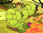 abs balls bicep_curl biceps big_balls big_penis bodily_fluids body_hair cum cumshot ejaculation forest genital_fluids genitals grumpy heart_symbol jungle lava male muscular not_furry pecs penis plant pose saliva solo tree lanopoli electronic_arts plants_vs._zombies plants_vs._zombies_heroes popcap_games lava_guava humanoid hi_res