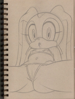 anthro bikini biped breasts camel_toe clothing female flat_chested genitals loli looking_at_viewer pose presenting presenting_panties sketchbook solo spread_legs spreading swimwear thong two-piece_swimsuit underwear vulva young young_anthro young_female bhawk sega sonic_the_hedgehog_(series) cream_the_rabbit lagomorph leporid mammal rabbit pinup traditional_media_(artwork)