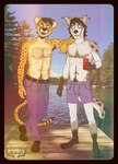 1970s_theme anklet anthro armpit_hair body_hair boots chest_hair clothed clothing duo facial_hair footwear hair hairy jewelry male male/male markings nipples open_mouth photo_background retro shirtless shoes droptineart foxmusk border_collie canid canine canis cheetah collie domestic_dog felid feline herding_dog mammal pastoral_dog sheepdog hi_res photography_(artwork)