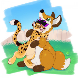 animal_pool_toy anthro black_nose cheek_tuft claws day eyes_closed facial_tuft fangs fur grass hair happy hug inner_ear_fluff male markings multicolored_body multicolored_fur multicolored_hair nude open_mouth open_smile outside plant pool_toy short_hair smile solo spots spotted_body spotted_fur tail teeth tuft two_tone_hair mimi-fox cheetah felid feline mammal 1:1 colored colored_sketch digital_drawing_(artwork) digital_media_(artwork) hi_res sketch