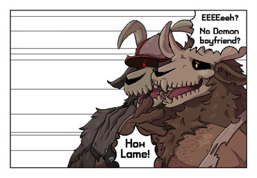 anthro bone brown_body brown_fur dialogue duo fur grey_body grey_fur male parody red_eyes skull skull_head text yellow_eyes andrefil360 kimoi_girls touhou becks_(andrefil360) brunn_(andrefil360) demon humanoid 2025 animated digital_media_(artwork) english_audio english_text hi_res pixel_(artwork) pixel_animation short_playtime sound video voice_acted