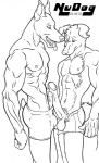 abs anthro anthro_on_anthro big_penis circumcised clothing comparing comparing_penis duo erection floppy_ears foreskin frottage fur genitals huge_penis humanoid_genitalia humanoid_penis irony jealous looking_at_genitalia looking_at_penis male male/male muscular muscular_anthro muscular_male nipples pecs penile penis penis_envy penis_size_difference penises_touching pointy_ears prick_ears retracted_foreskin sex show_me_yours size_difference tail thick_penis underwear nudog border_collie canid canine canis collie dobermann domestic_dog herding_dog mammal pastoral_dog pinscher sheepdog 2003 monochrome story story_in_description