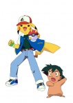 clothing duo fur hat headgear headwear holding_object holding_pokeball male pokeball simple_background standard_pokeball tail transformation what what_has_science_done yellow_body yellow_fur unknown_artist nintendo pokemon ash_ketchum ashchu pokemon_trainer generation_1_pokemon human mammal pikachu pokemon_(species) rodent