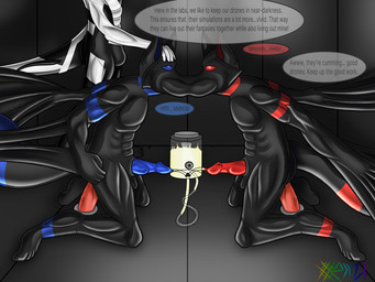 anal anal_penetration bed bedroom black_body black_fur blue_penis brown_body brown_fur bulge_rubbing clothing dildo dildo_in_ass dildo_in_mouth dildo_insertion door forced forced_transformation french_kissing fur furniture genitals goo_transformation grey_body grey_fur kissing latex latex_clothing latex_skinsuit male male_penetrated nude nude_anthro nude_male null_bulge object_in_ass oral oral_penetration penetration penis red_penis sex_toy sex_toy_in_ass sex_toy_in_mouth sex_toy_insertion skinsuit street tight_clothing transformation xyveon anti_venom_(marvel) pyroassassin xyveon_(xyveon) zaccoon 4:3