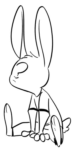 ?_face anthro barefoot biped clothed clothing feet male simple_background solo standing white_background fuel_(artist) anon anthro_anon lagomorph leporid mammal rabbit 2018 black_and_white monochrome