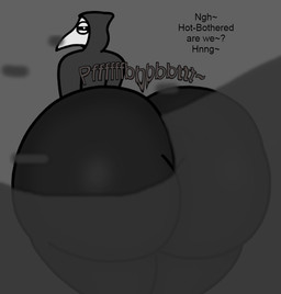 butt butt_focus fart fart_cloud fart_fetish male plague_doctor solo wik45 anonymous_artist human mammal