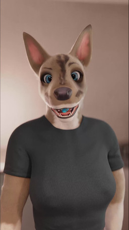 anthro anthro_pred belly bodily_fluids clothing crop_top female female_pred feral larger_pred music navel neck_bulge oral_vore pet_vore saliva saliva_string shirt size_difference solo swallowing teeth tongue topwear vertical vore plesiodog riley_(plesiodog) canid canine canis domestic_dog husky mammal nordic_sled_dog spitz tamaskan_dog 3d_(artwork) 3d_animation 9:16 animated blender_(artwork) digital_media_(artwork) hi_res short_playtime sound video