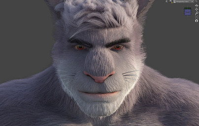 anthro fur grey_body grey_fur hair male red_eyes screencap solo user_interface whiskers ad-games jeannot_(ad-games) humanoid lagomorph leporid mammal rabbit 3d_(artwork) digital_media_(artwork)
