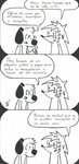 anthro dialogue duo eyewear humor ill male simple_background speech_bubble text el_senor_erizo diogenes erizo canid canine canis domestic_dog eulipotyphlan hedgehog mammal absurd_res comic hi_res signature spanish_text translated