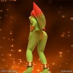 1:1 2019 3d_(artwork) 3d_animation alonwoof animated anthro armor bangs bare_sands barefoot belly biped black_background black_nose bracers breasts canid canine casual_nudity cheek_tuft digital_media_(artwork) facial_tuft feet female fire fluffy fluffy_tail fox fur genitals glistening glistening_eyes glistening_hair gradient_background green_body green_fur green_nipples green_tail hair hip_wiggle humanoid_genitalia humanoid_pussy jewelry light long_hair looking_at_viewer mammal multicolored_body multicolored_fur multicolored_tail namarenian nipples nude orange_background plump_labia presenting pussy rear_view red_body red_eyes red_fur red_hair red_tail shadow short_playtime simple_background small_breasts smile snout solo standing suika_verde tail teasing tuft white_belly white_body white_fur wide_hips