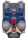 anus aroused blue_eyes duo earth_garon erection feet fingering grey_body legs_up looking_at_viewer lying machine male male/male mecha on_back spread_anus spreading tongue tongue_out vitzeal ultraman_(series) anon kaiju robot hi_res