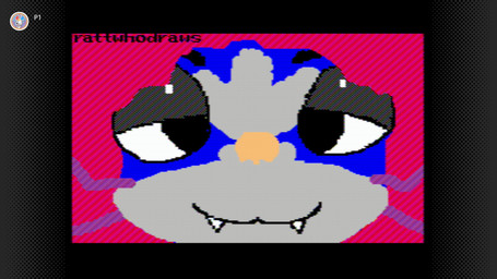 anthro blue_body blue_fur close-up fangs fur grey_body grey_fur hair looking_at_viewer male multicolored_body multicolored_fur pink_hair purple_whiskers ratthew_(rattwhodraws) smile solo tan_nose teeth two_tone_body two_tone_fur whiskers rattwhodraws mario_paint mammal murid murine rat rodent digital_media_(artwork) hi_res mario_paint_(artwork)