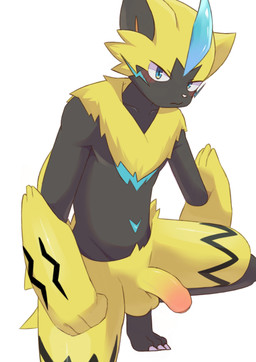 3_fingers 3_toes anthro arm_markings balls biped black_body black_fur black_markings blue_body blue_eyes blue_fur blue_whiskers blush blush_lines cheek_tuft claws crouching facial_tuft feet fingers foreskin fur genitals glans glistening glistening_eyes half-erect humanoid_genitalia humanoid_penis leg_markings looking_at_viewer male male_anthro markings mouth_closed multicolored_body multicolored_fur multicolored_penis nude nude_anthro nude_male partially_retracted_foreskin penis pink_glans pink_penis simple_background solo thigh_markings toe_claws toes tuft two_tone_penis whiskers white_background white_claws white_nose yellow_balls yellow_body yellow_fur yellow_penis grifet nintendo pokemon felid generation_7_pokemon legendary_pokemon mammal pokemon_(species) zeraora 2026 absurd_res alternate_version_at_source censored_version_at_source digital_drawing_(artwork) digital_media_(artwork) hi_res