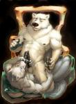 2013 abs balls bear biceps big_muscles black_nipples black_nose black_penis canine chest_tuft claws couple cum cum_on_face cum_on_penis cum_string cumshot ear_piercing erection fur gay grey_fur gripping handjob holding humanoid_penis interspecies leaking lying male mammal muscles mutual_masturbation nipple_piercing nipples nude on_back open_mouth orgasm pecs penis piercing pillow plain_background pockyrumz polar_bear pose presenting purple_eyes sitting straddling teeth tongue tuft vein white_fur wolf
Rating: Explicit
Score: 16
User: Grinard
Date: November 02, 2013