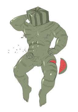 balls bodily_fluids cum ejaculation food fruit genital_fluids genitals male melon muscular muscular_humanoid muscular_male nude penis plant simple_background solo unusual_bodily_fluids unusual_cum unusual_genital_fluids watermelon what_has_science_done arbuzbudesh elemental_creature elemental_humanoid flora_fauna humanoid plant_humanoid 2015
