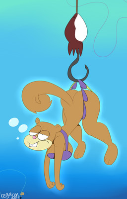 anthro bikini bikini_bottom bra breasts butt clothing female fish_hook flower_cloud_(spongebob) hanging_breasts hanging_wedgie hook looking_at_viewer solo swimwear tail two-piece_swimsuit underwear wedgie regacen nickelodeon spongebob_squarepants sandy_cheeks eastern_grey_squirrel grey_squirrel mammal rodent sciurid tree_squirrel 2017 absurd_res hi_res