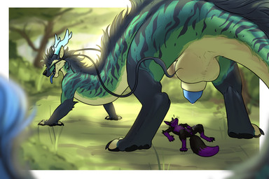 andromorph andromorph/male andromorph_on_feral animal_genitalia animal_penis animal_vulva anthro anthro_on_feral anus balls barbel_(anatomy) bestiality big_penis black_body black_fur blue_body blue_fur bodily_fluids canine_genitalia canine_penis canine_vulva dripping duo erection extreme_size_difference feral flesh_whiskers fur genital_fluids genitals green_body green_fur half-erect huge_penis hyper hyper_genitalia hyper_penis imminent_rape imminent_sex intersex intersex/male intersex_on_feral interspecies larger_feral looming looming_over macro macro_male male markings multicolored_body multicolored_fur penis precum precum_drip purple_body purple_fur sheath size_difference smaller_anthro striped_markings stripes tuft two_tone_body two_tone_fur vulva whisker_tuft yellow_body yellow_fur daxlmonitor mythology daxl_(daxlmonitor) dys_(character) canid canine dragon eastern_dragon fox mammal mythological_creature mythological_scalie scalie 3:2 hi_res