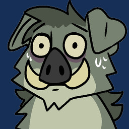 bodily_fluids cheek_tuft facial_tuft floppy_ears front_view fur green_body green_ears green_fur green_hair hair male mouth_closed short_hair simple_background simple_eyes solo sweat transparent_background tuft tusks unsigned wide_eyed swampjaws swampy_(imperatorcaesar) mammal suid suine sus_(pig) wild_boar 1:1 alpha_channel bust_portrait icon low_res portrait reaction_image